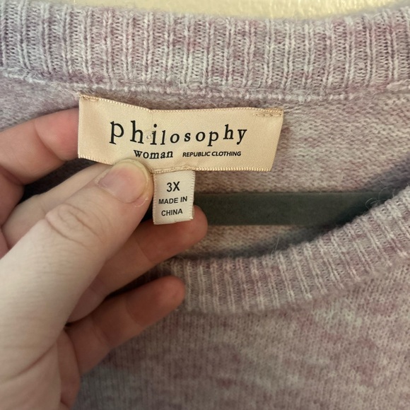Philosophy Soft Purple Women's Sweater - Picture 2 of 3